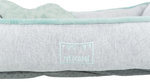 Cama JUNIOR, cuadrada, 50 x 40, Gris/Menta