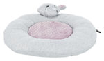 Junior lying mat rabbit, ø 40 cm, light grey/light lilac