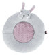 Junior lying mat rabbit, ø 40 cm, light grey/light lilac