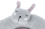 Junior lying mat rabbit, ø 40 cm, light grey/light lilac