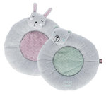 Junior lying mat rabbit, ø 40 cm, light grey/light lilac