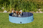 Dog pool, ø 70 × 12 cm, light blue/blue