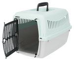 Transportín JUNIOR, XS: 26 × 25 × 39 cm, Gris Claro/Menta