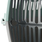 Transportín JUNIOR, XS: 26 × 25 × 39 cm, Gris Claro/Menta