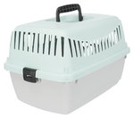 Transportín JUNIOR, XS: 26 × 25 × 39 cm, Gris Claro/Menta