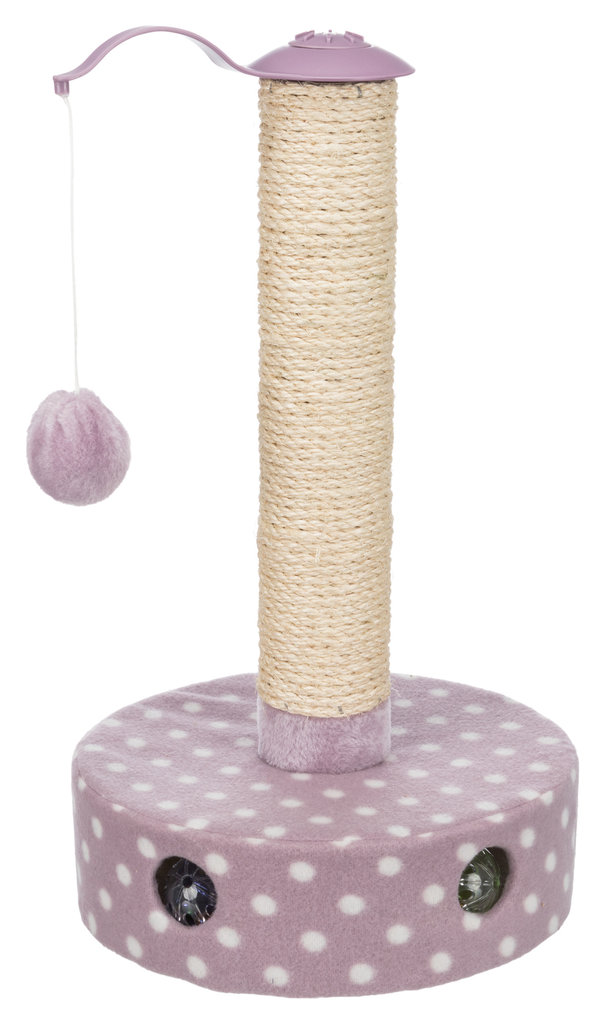 Junior scratching post, fleece, ø 26 × 47 cm, light lilac