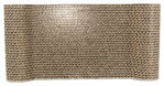 Tabla cartón rascadora JUNIOR, 38 × 6 × 18 cm, Gris Claro