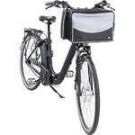 Front-box for bicycles, 41 × 26 × 26 cm, black/grey