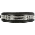 Active Comfort collar with rhine stones, L–XL: 57–66 cm/30 mm, black