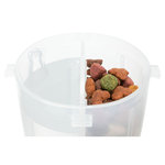 Food and water container, plastic, 2 × 0.35 l/ø11 × 23 cm