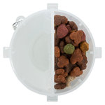 Food and water container, plastic, 2 × 0.35 l/ø11 × 23 cm