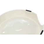Comedero, Melamina, 0.25 l/ø 17 cm, Blanco
