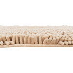 Alfombrilla Absorbe Suciedad, impermeable, 80 × 60 cm, Beige