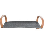 Hammock for shelves, felt, 56 × 36 cm, anthracite