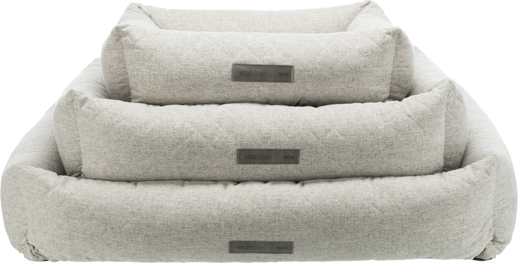Cama Vital Noah, cuadrado, 100 × 70 cm, Gris Claro