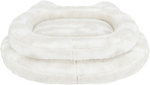 Cama Nelli, forma de gato, 58 × 53 cm, Blanco-Taupe