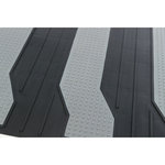 Escalera plegable 4 pasos, Aluminio/Plástico/TPR, 37 cm x hasta 70 cm x hasta 160 cm