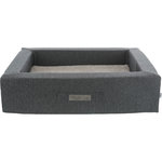 Bendson vital bed, square, 100 × 80 cm, dark grey/light grey