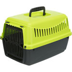 Transportín Capri XS, XS: 26 × 25 × 39 cm, Antracita/Verde