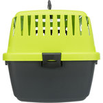 Transportín Capri XS, XS: 26 × 25 × 39 cm, Antracita/Verde