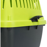Transportín Capri XS, XS: 26 × 25 × 39 cm, Antracita/Verde
