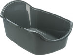 Be Eco Vico cat litter tray, with hood, 40 × 40 × 56 cm, anthracite/grey-green