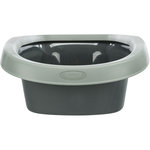 Bandeja Higiénica Be Eco Carlo, con borde, 38 × 17 × 58 cm, Antracita/Gris-Verde