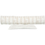 Nelli playing tunnel with lying area, plush, 55 × 27 × 116 cm, white-taupe