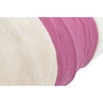 Playing tunnel XXL, plush, ø 35 × 115 cm, beige/fuchsia