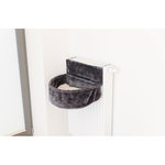 Cuddly bag XXL for radiators, plush, 55 × 15 × 36 cm, dark grey