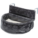 Cuddly bag XXL for radiators, plush, 55 × 15 × 36 cm, dark grey