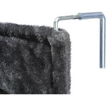 Cuddly bag XXL for radiators, plush, 55 × 15 × 36 cm, dark grey