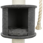 Fidele scratching post XXL, floor to ceiling, 220–250 cm, grey