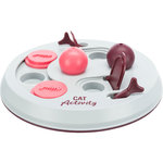 Cat Activity Flip Board juego estrategia, ø 23 cm, Cereza/Rosa/Gris Claro