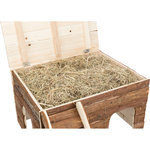 Gunnar functional house, guinea pigs, bark wood, 47 × 30 × 37/68 cm