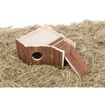 Casa Hedwig con terraza en el techo, Hámsters, Madera Laminada, 30 × 14 × 26 cm