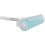 Lint roller XXL, silicone, 20 × 30 cm, white/turquoise