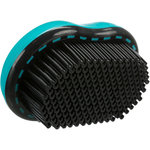 Upholstery and textile brush, TPR, 7 × 10 cm, black/turquoise