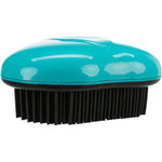 Upholstery and textile brush, TPR, 7 × 10 cm, black/turquoise