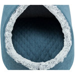 Vital Cueva Tonio, 35 × 30 × 40 cm, Azul petróleo/Blanco-Gris