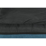 Vital Cama Tonio, cuadrado, 80 × 60 cm, Azul petróleo/Blanco-Gris