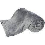 Kimmy blanket, plush, 200 × 150 cm, grey