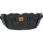 Cama Elli, redonda, fieltro, ø 50 cm, Antracita