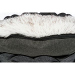 Cama Elli, redonda, fieltro, ø 50 cm, Antracita