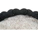 Cama Elli, redonda, fieltro, ø 50 cm, Antracita