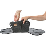 Cama Elli, redonda, fieltro, ø 50 cm, Antracita