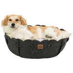 Cama Elli, redonda, fieltro, ø 50 cm, Antracita