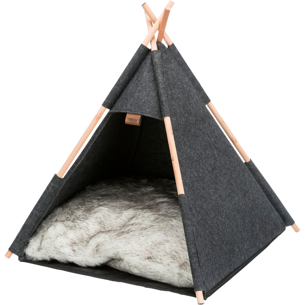 Tipi cave, felt, 55 × 65 × 55 cm, anthracite