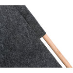 Cueva Tipi, fieltro, 55 × 65 × 55 cm, Antracita