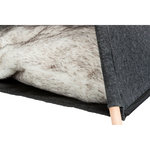 Cueva Tipi, fieltro, 55 × 65 × 55 cm, Antracita